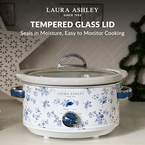 VQ- Laura Ashley 6.8 Quart Slow Cooker - China Rose