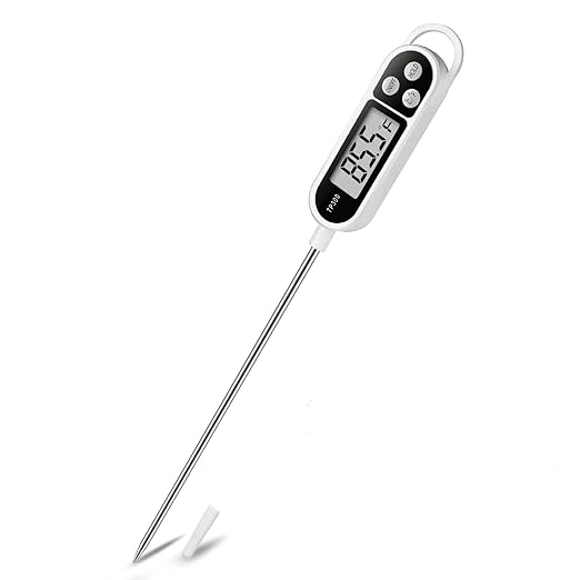 Digital Instant Read Meat Thermometer Kitchen Cooking Food Candy Thermometer for Oil Deep Fry BBQ Grill Smoker Thermometer by AikTryee