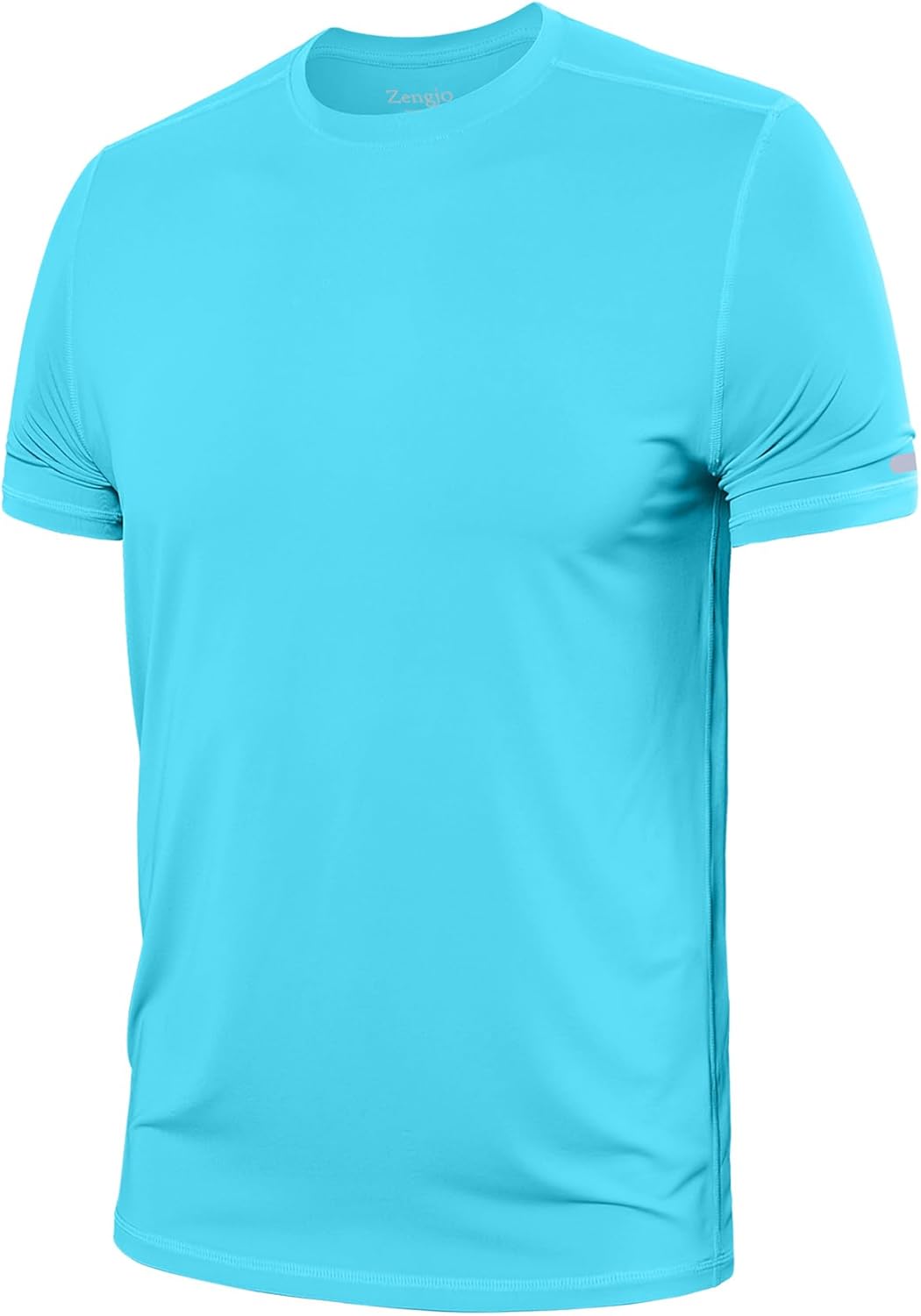 Zengjo Athletic Shirts for Men Short Sleeve Quick Dry Workout Running Gym Sport Exercise Tee Moisture Wicking