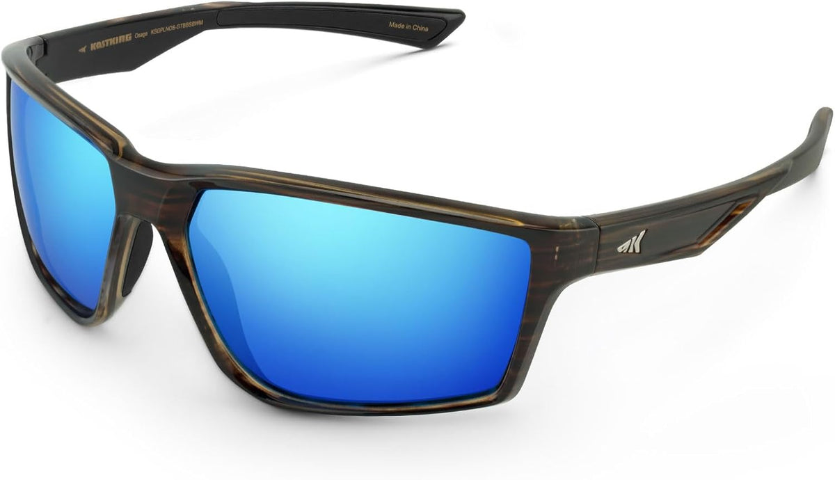 KastKing Osage Polarized Sport Sunglasses for Men and Women, Ideal for Driving Fishing Cycling Running, UV Protection