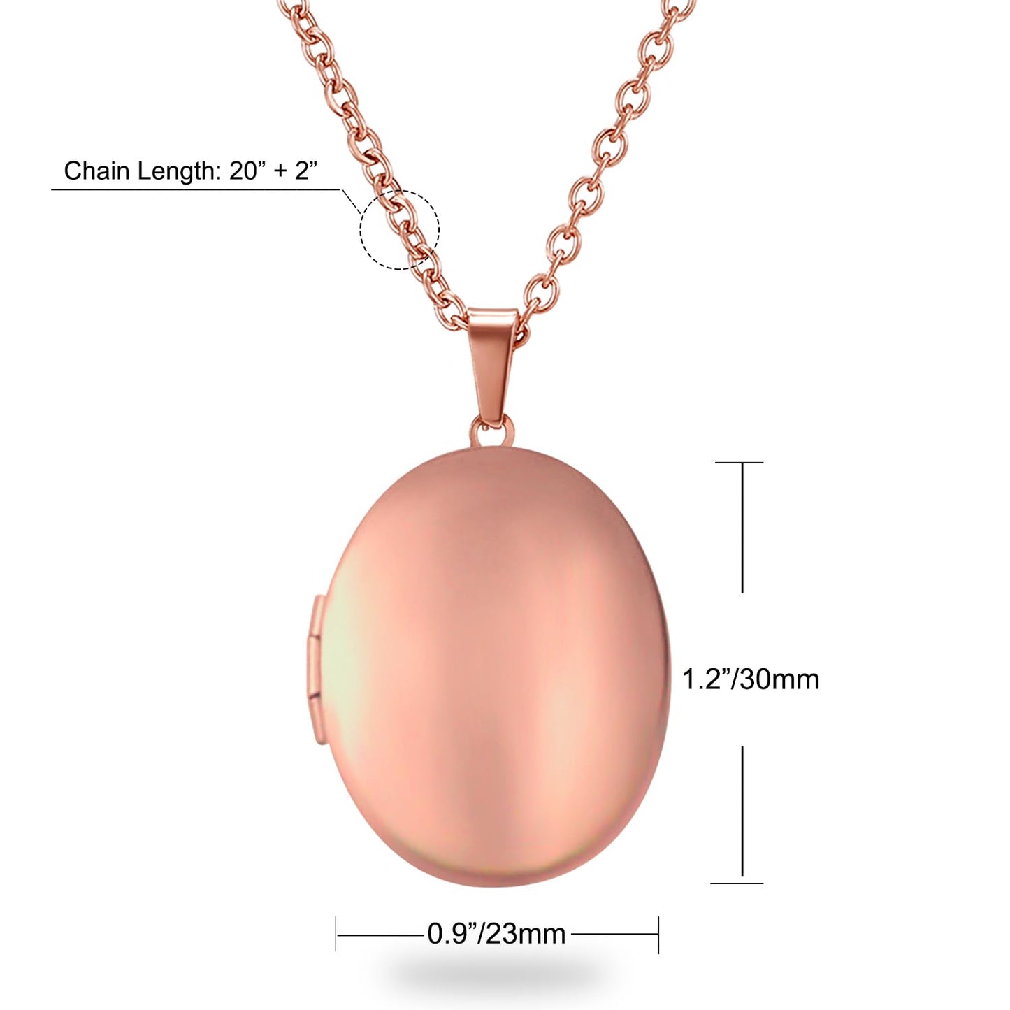 PHOCKSIN Rose Gold Oval Locket Necklace 12 Birth Flowers Personalized Necklace that Holds Pictures Customized Gifts Locket Necklaces for Birthday