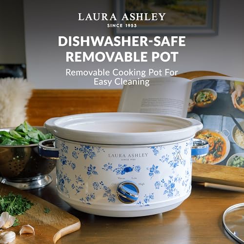 VQ- Laura Ashley 6.8 Quart Slow Cooker - China Rose