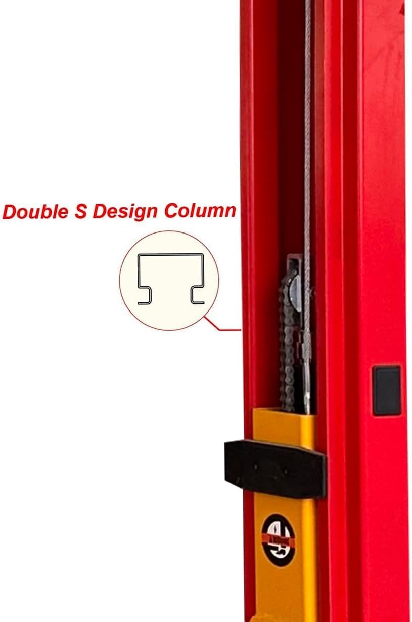 10000lbs 2 Post Lift Car Lift Auto Vehicle Car Lift Truck Hoist Floor Plate 220V (10000lbs)