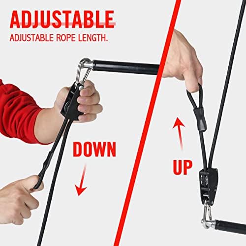 Flex Double End Punching Bag - Bungee Cords w/Special Flex Adjustable System - Durable Bladder Speed Bag - Boxing Training Equipment for Adults - Home Gym Accessories