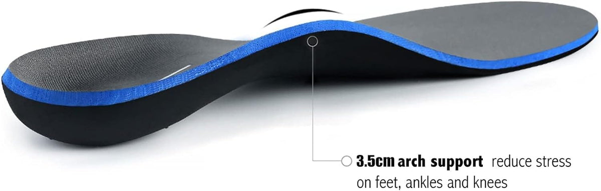 Plantar Fasciitis Feet Insoles Arch Supports Orthotics Inserts Relieve Flat Feet, High Arch (Mens 7-7 1/2 | Womens 9-9 1/2)