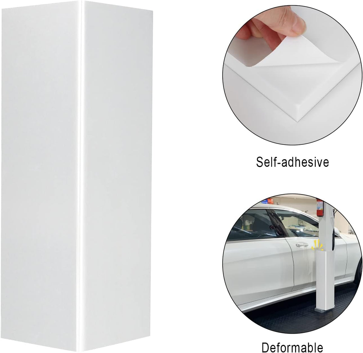 Garage Wall Protector Foam Corner Guard for Parking Garages - Wall Edge Protector Protect Your Car - Garage Wall Corner Edge and Bumpers Guards