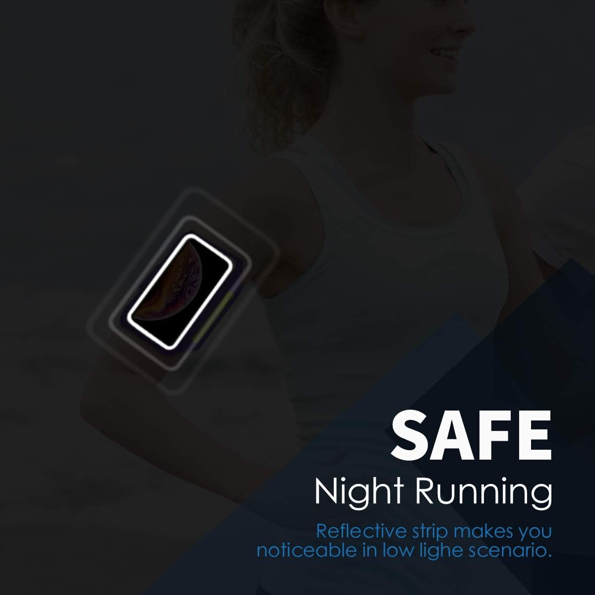 HAISSKY Cell Phone Running Armband with Airpods Zipper Pocket Armband Case Running Holder for iPhone 16/15/ 14/13 / 12 /11Pro Max,Galaxy S20 S10,Sweatproof Arm Band with Card/Key Bag