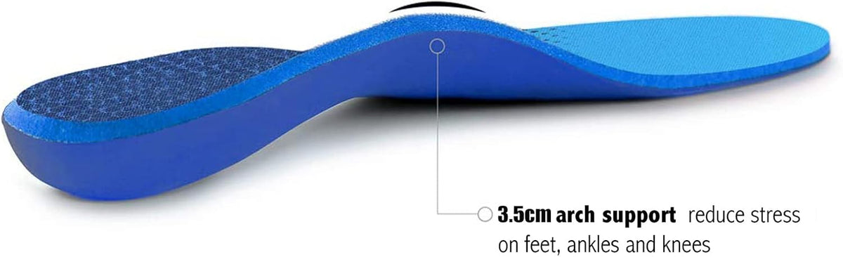 Plantar Fasciitis Feet Insoles Arch Supports Orthotics Inserts Relieve Flat Feet, High Arch (Mens 5-5 1/2 | Womens 7-7 1/2)