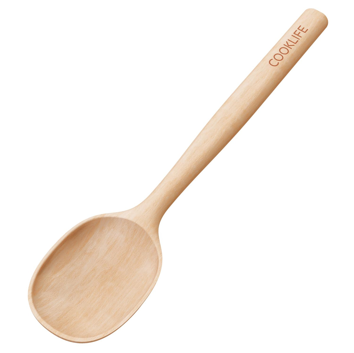 COOKLIFE Beech Wooden Spoons for Cooking - Large Smooth Finish Natural Beech Cooking Spoons - Durable Wooden Cooking Utensil