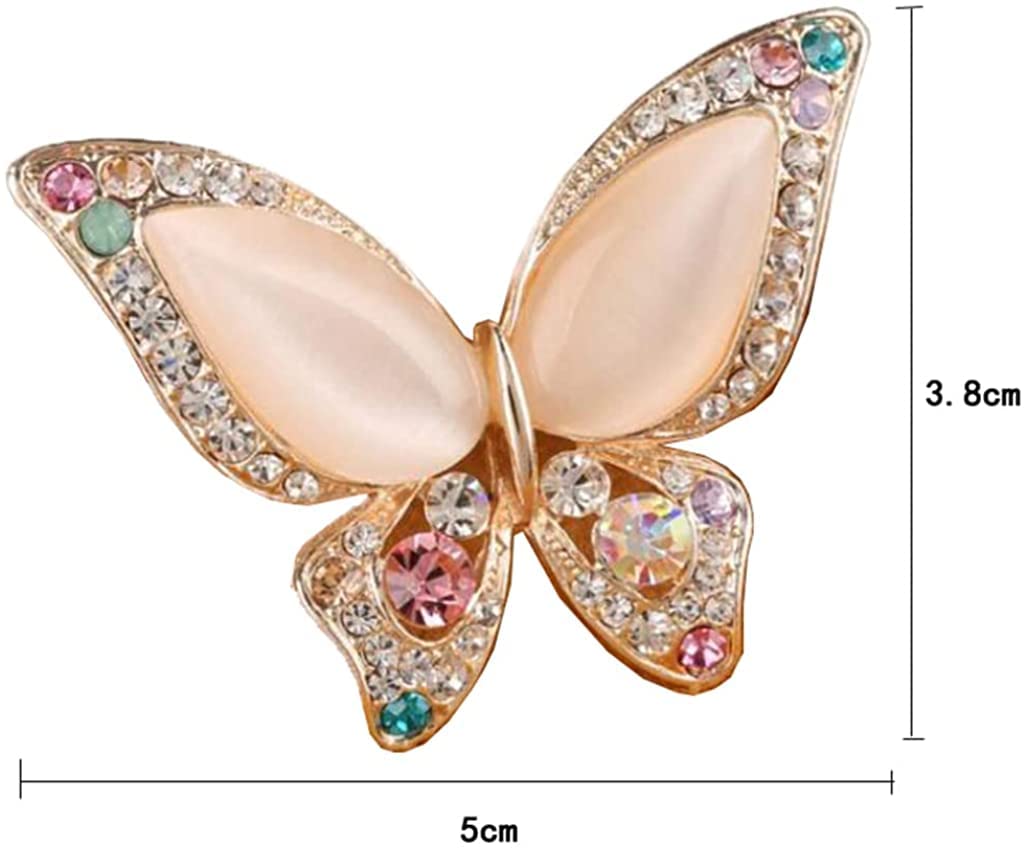 Butterfly Brooch for Women Rhinestone Brooches Fashion Colorful Butterfly Brooch Fashion Wedding Jewelry