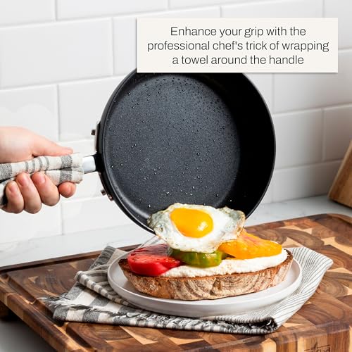 All-Clad HA1 Hard Anodized Non Stick Fry Pan Set 2 Piece, 8, 10 Inch, Induction, Oven Broiler Safe 500F, Pots and Pans Set, Kitchen Frying Pans, Skillets, Premium Cookware, Home, Dishwasher Safe Black