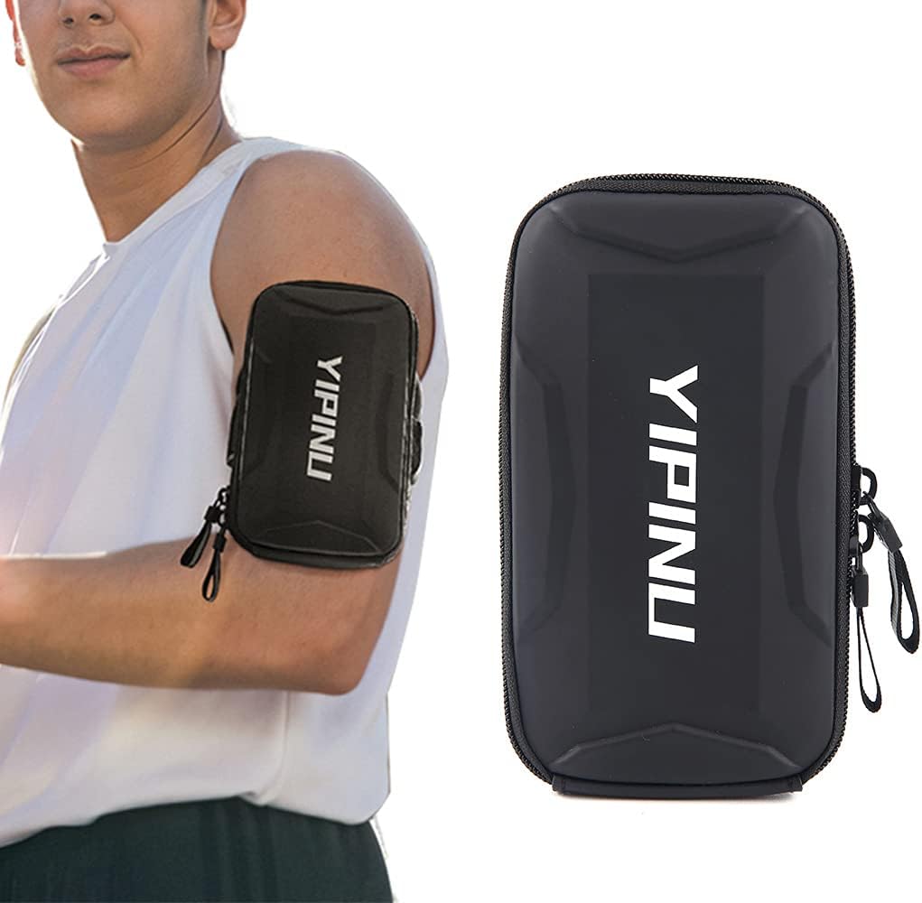 Dxyufazhe Outdoor Sports Multifunctional Armband Waterproof Running Sports Fitness Mobile Arm Bag, Compatible with iPhone 15 Pro Max 15 XS XR 8, Galaxy S25 S20 S10 Plus for Men & Women (Black)