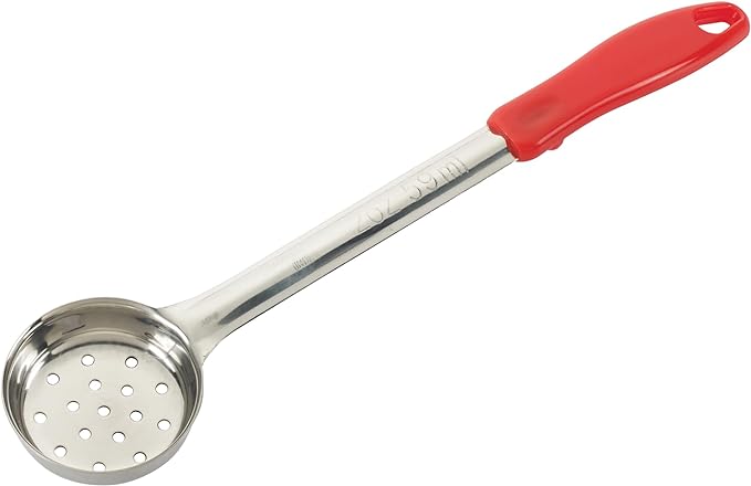 Winco Food Portioner, Perforated, 2 Ounce, Red