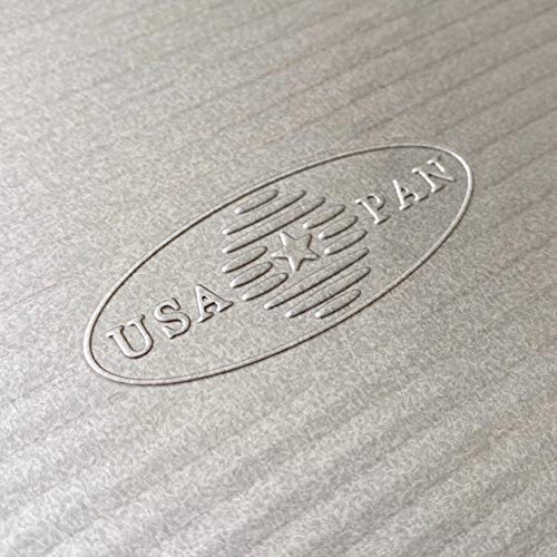 USA Pan Bakeware Aluminum Perforated Nonstick French Baguette Bread Pan, 3-Loaf