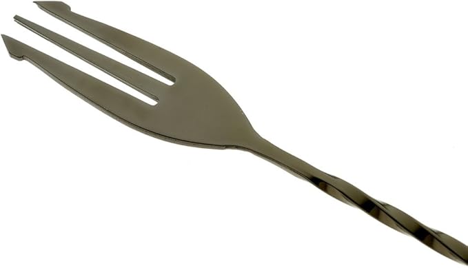 Barfly Bar Spoon, Fork End 19 5/8" (50.0 Cm), Gun Metal Black