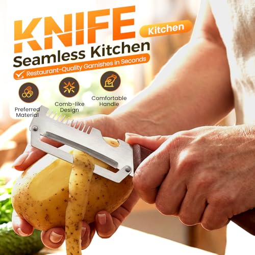 Vegetable Peeler, 2026 Upgrade Multifunctional Stainless Steel Peeler,Vegetable Peeler for Kitchen, Kitchen Gadgets Tool for Fruit Pumpkin Peeling Potato Carrot Veggie Peeler (2pcs)