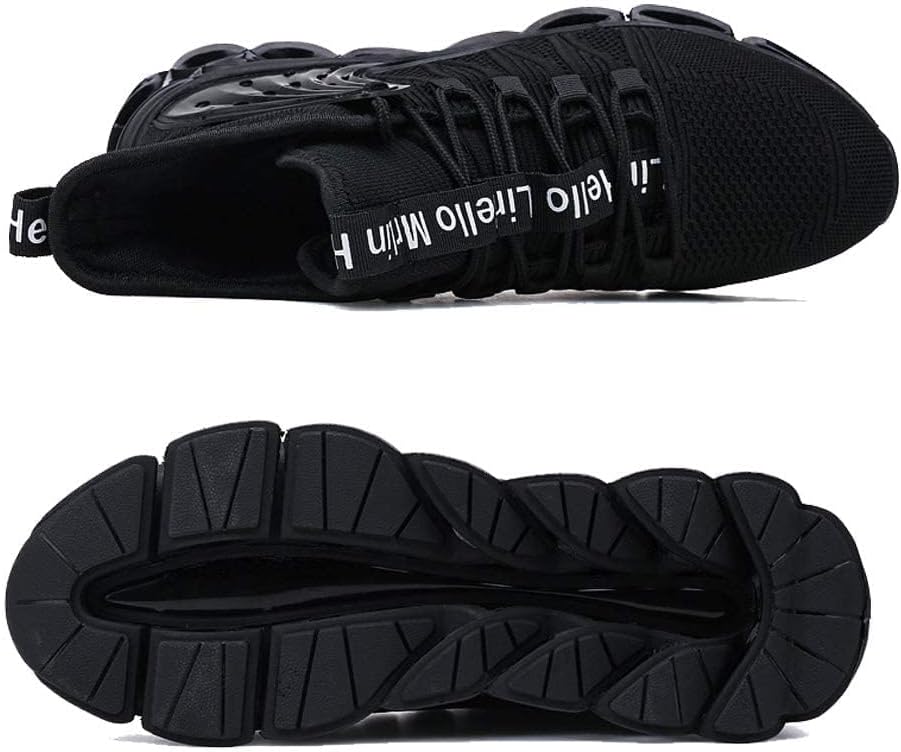 Hello MrLin Men's Running Shoes Non Slip Athletic Tennis Walking Blade Type Sneakers Hip Hop