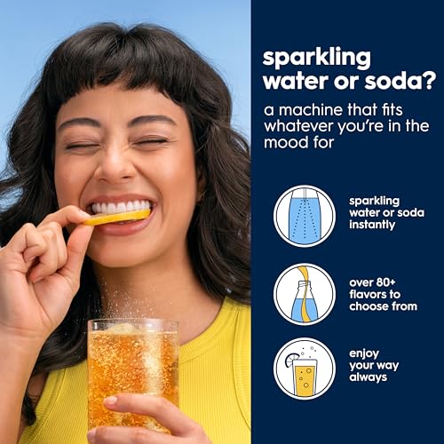 SodaStream Gaia Sparkling Water Maker Bundle, Black