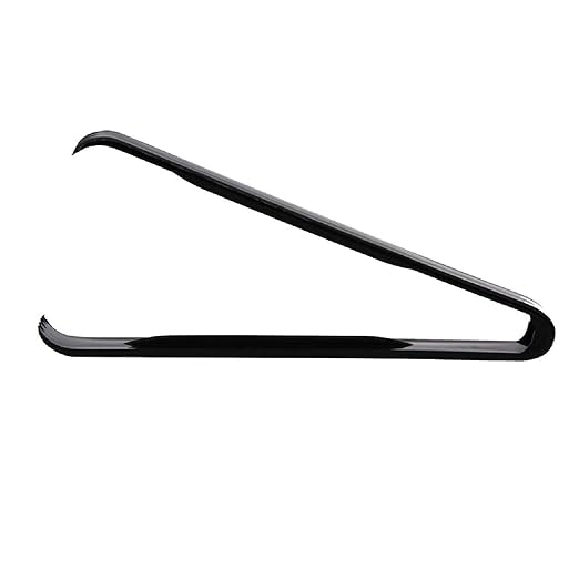 Party Essentials - N617 Hard Plastic Serving Tongs, 6.5", Black (Pack of 48)