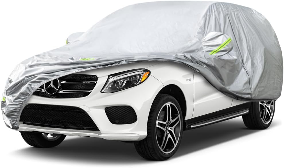 KouKou Oxford Waterproof SUV Car Cover Suitable for Mercedes Benz GLE Class from 2015 to 2025, Windproof All Weather Waterproof Outdoor Cover Sun Rain UV Dust Snow Protection.