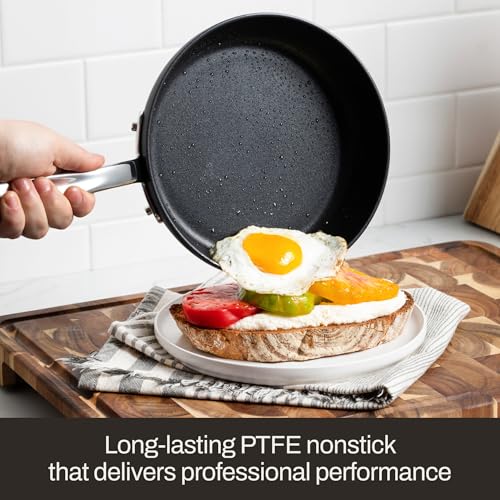 All-Clad Hard Anodized Expert Nonstick Cookware Set, -7 Piece Pots and Pans Set, Induction, OvenSafe 500F - Includes Frying Pans, Saucepan, Sauté-Pan, Stockpot, Professional Cookware - Black