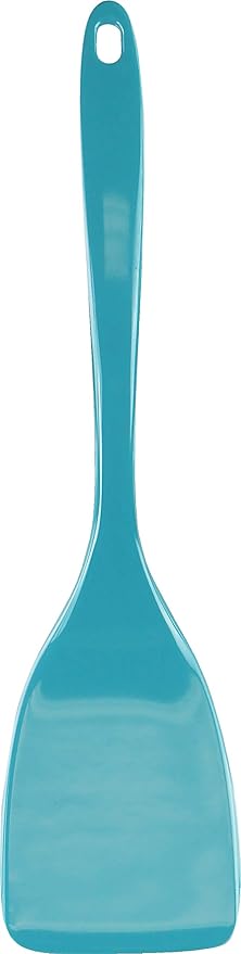 Spatula, Turner for Non-stick pans, Heat Resistant, BPA Free Melamine Utensil with Ergonomic Handle, Flipper, 11 inch, Turquoise