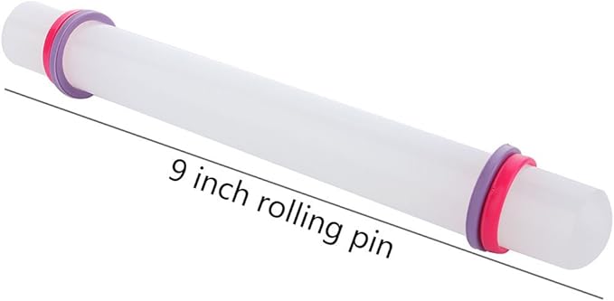 ScivoKaval Marshmallow Fondant Cake Decorating Hand Tool 12 Pcs 5 Sets Sugarcraft Gumpaste Icing Smoother Rolling Pin Trimmer Cutter Embosser Flower Scissor Modelling Accessories Supplies Kit Purple
