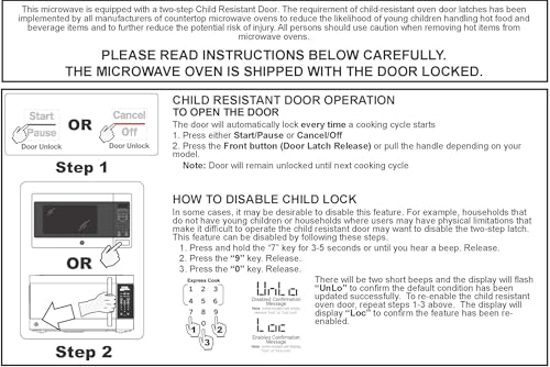 GE GCST14S1WBB 1.4 Cu. Ft. Black Countertop Microwave