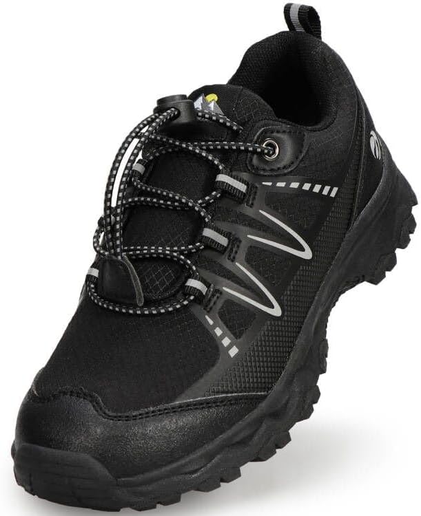 UOVO Boys Girls Hiking Shoes Kids Waterproof Running Trail Fashion Sneakers Breathable Lightweight Non-Slip Outdoor Walking Sports Shoe(Little/Big Kids)