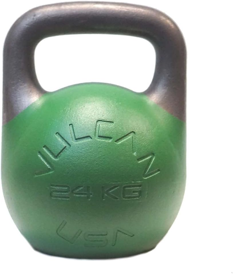 Vulcan Competition Kettlebell – Ergonomic Steel Design with 35mm Wide Grip Handle | Ideal for Strength Training and Workouts | Suitable for All Hand Sizes