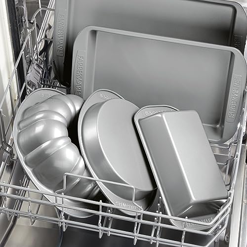 Farberware Nonstick Bakeware Round Pizza/Crisper Pan, 13 Inch, Gray