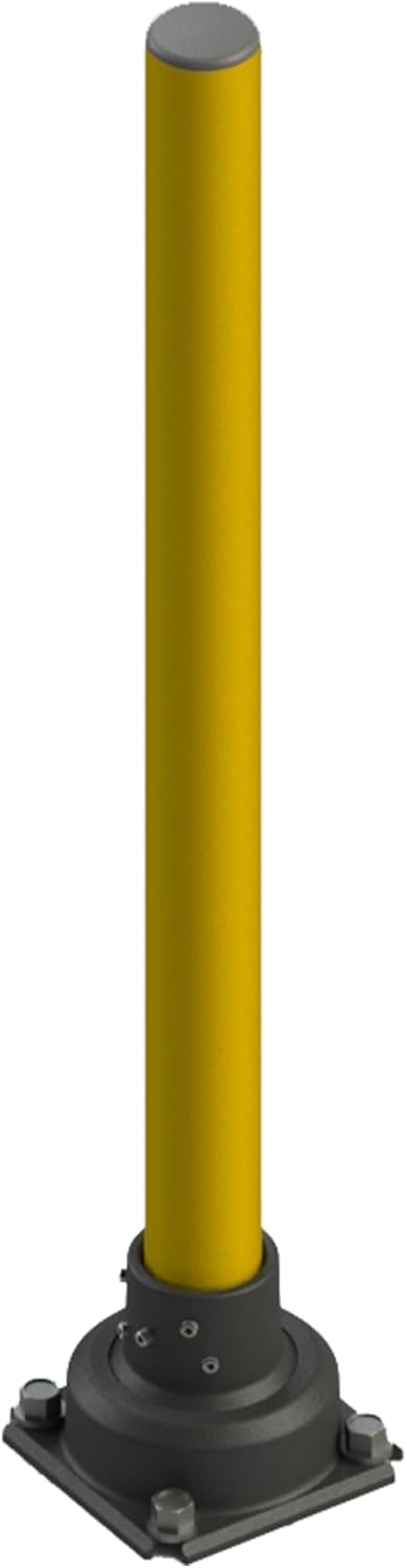 Impact Recovery - SlowStop Steel Rebounding Bollard - Metal Post - Safety Bollard - Made in the USA - 3" x 42"