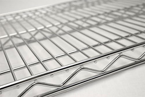 Omega 30" Deep x 36" Wide x 96" High 3 Tier Chrome Starter Shelving Unit