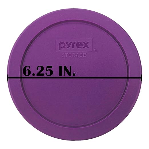 Pyrex 7201-PC Round 4 Cup Storage Lid for Glass Bowls (2, Purple)