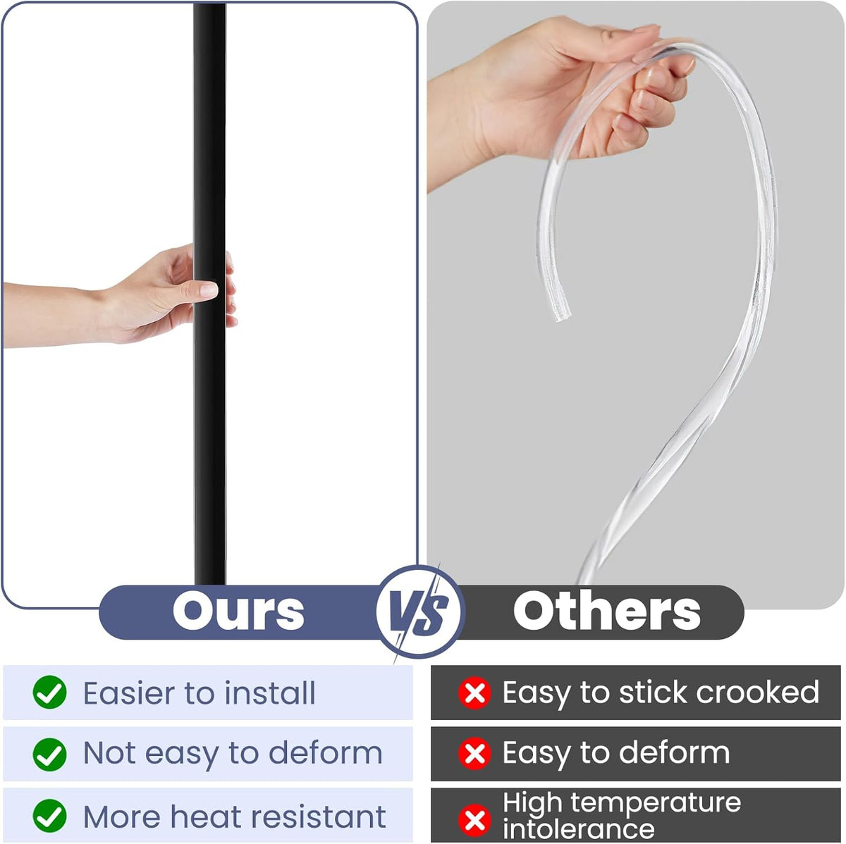 2PCS Wall Corner Protectors Guards - Self Adhesive Corner Protector & Corner Guards for Walls Edge Protection, Easy to Apply - No Tools Needed(Black, 31.5"x1.18")