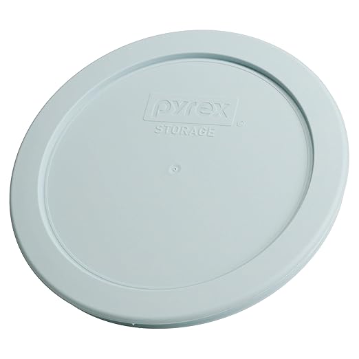 Pyrex 7201-PC Round 4 Cup Storage Lid for Glass Bowls (4, Muddy Aqua)
