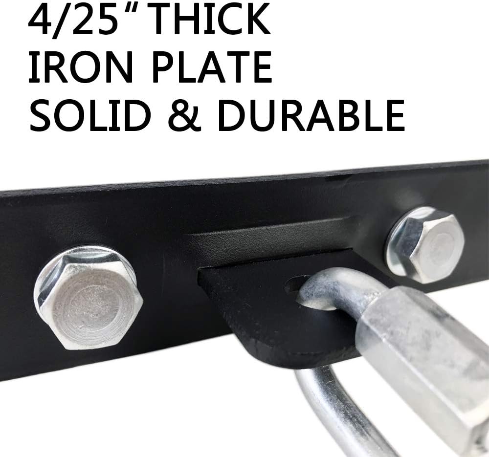 Qualward Heavy Bag Hanger Bracket for Wood Beam, Stainless Steel Swing Hangers Ceiling Wall Mount