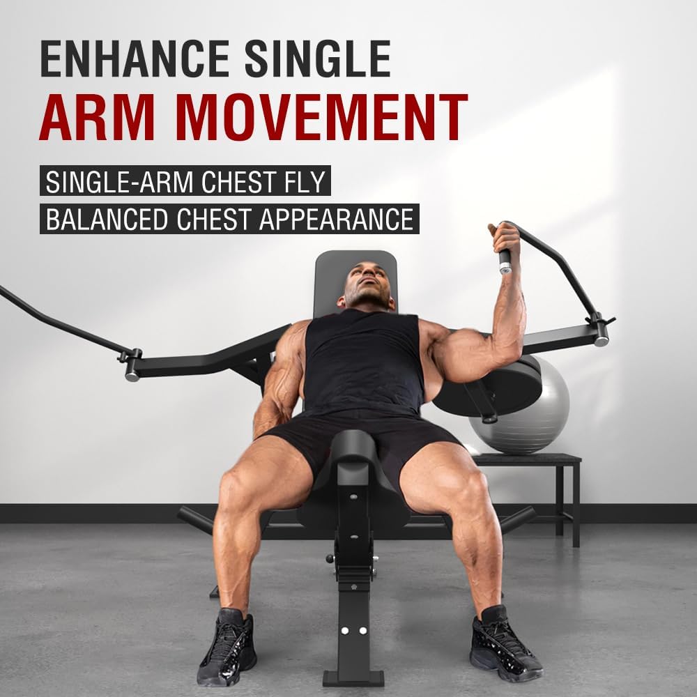 Chest Press Machine,Incline Chest Fly Machine,Deck Fly Machine,Upper Body Strength Training Equipment for Home Gym