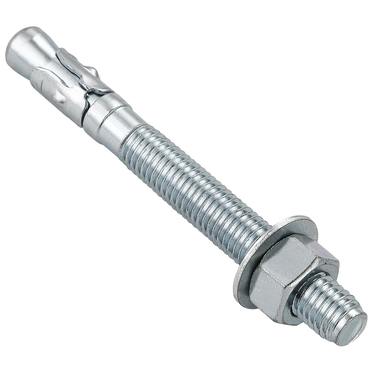 1/2x5-1/2 30Pcs Inch Standard Fasteners for Heavy-Duty Zinc Wedge Anchors for Cement and Concrete
