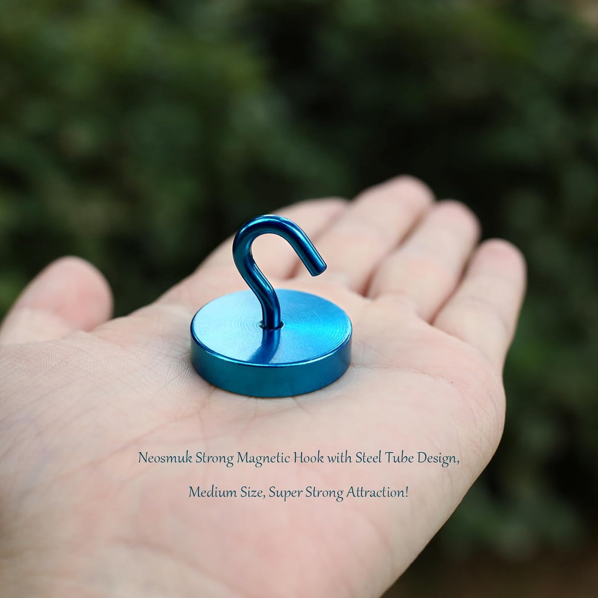 Neosmuk Magnetic Hooks, Cruise Ship Essentials, 100lb+ Heavy Duty Magnetic Hooks for Cruise Cabins, Refrigerator, Grill, Hanging, and Travel | Extra Strong Must-Haves Magnet Hook,RoyalBlue
