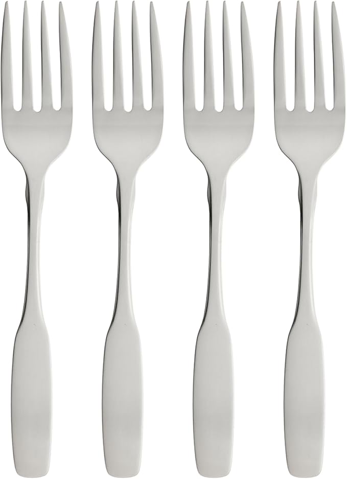 Oneida Paul Revere Fine Flatware Salad Forks, Set of 4, 18/10 Stainless Steel