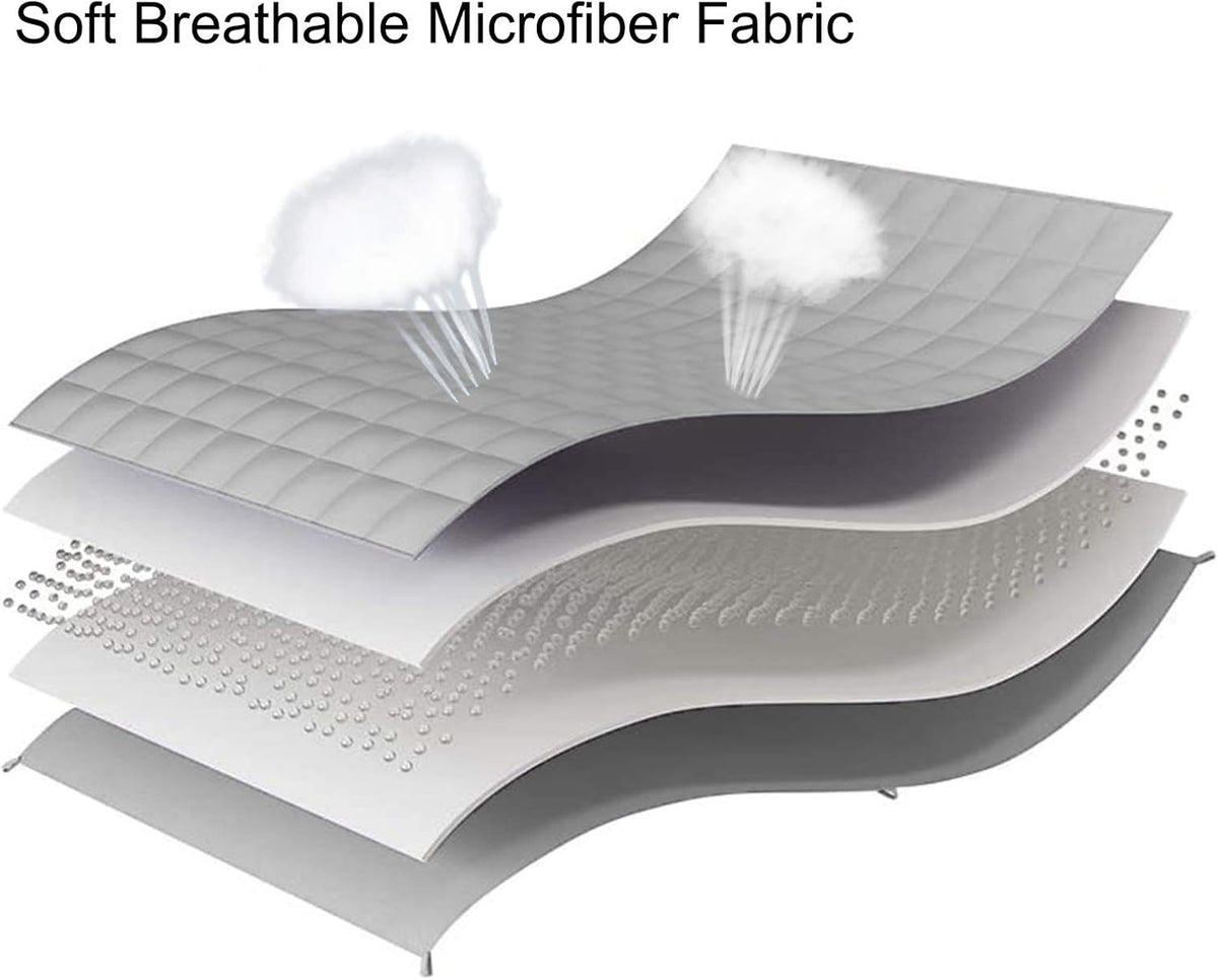 L'AGRATY Weighted Blanket - 60"x80" 25lbs Cooling Breathable Heavy Blanket Microfiber Material with Glass Beads for Adult All-Season Summer Fall Winter Soft Thick Comfort