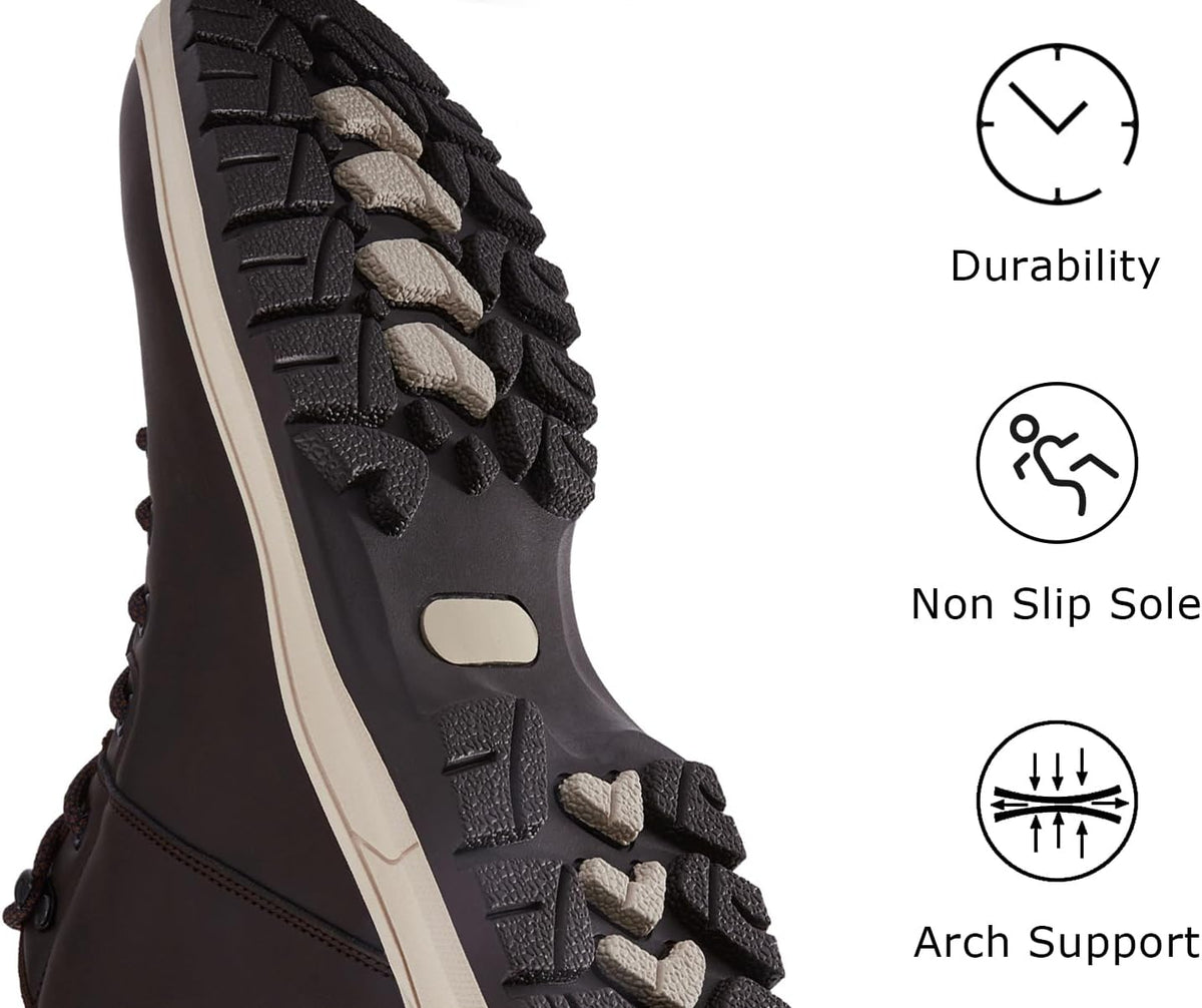 Mens Lightweight Hiking Boots Water Resistant Mid Ankle Work Casual Hiker Trekking Outdoor Boots Anti Slip Hiking Shoes