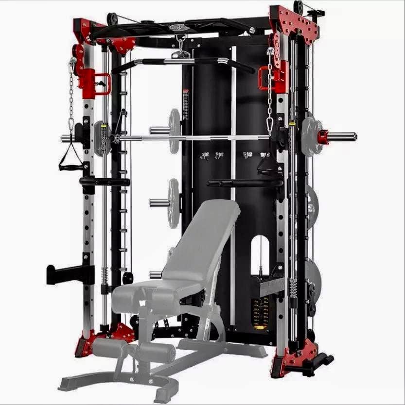 Smith Machine, Cables with Built in 160 kg Weights