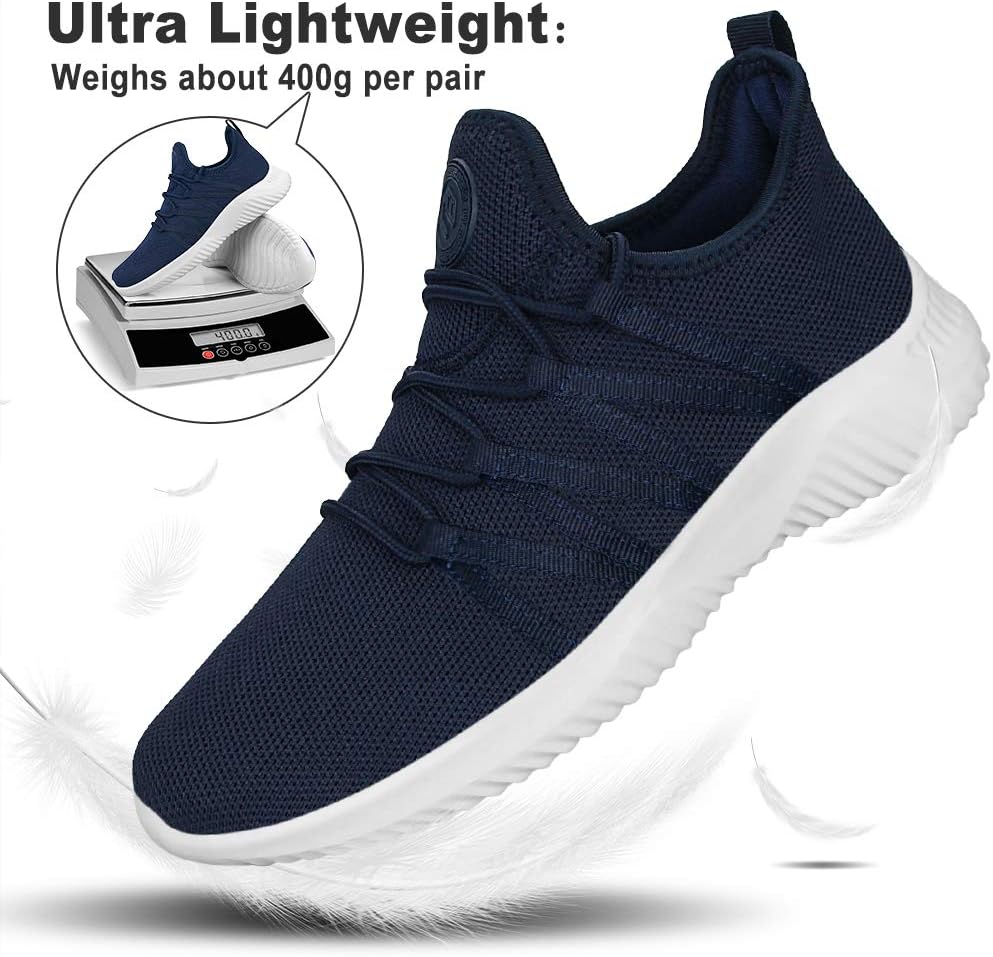 Feethit Mens Slip On Running Shoes Breathable Lightweight Comfortable Fashion Non Slip Sneakers for Men