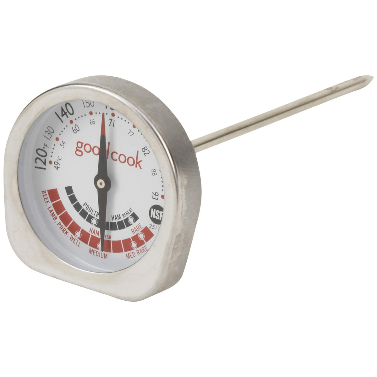 GoodCook Everyday Meat Thermometer with Bi-directional Dial for Meat Type Doneness