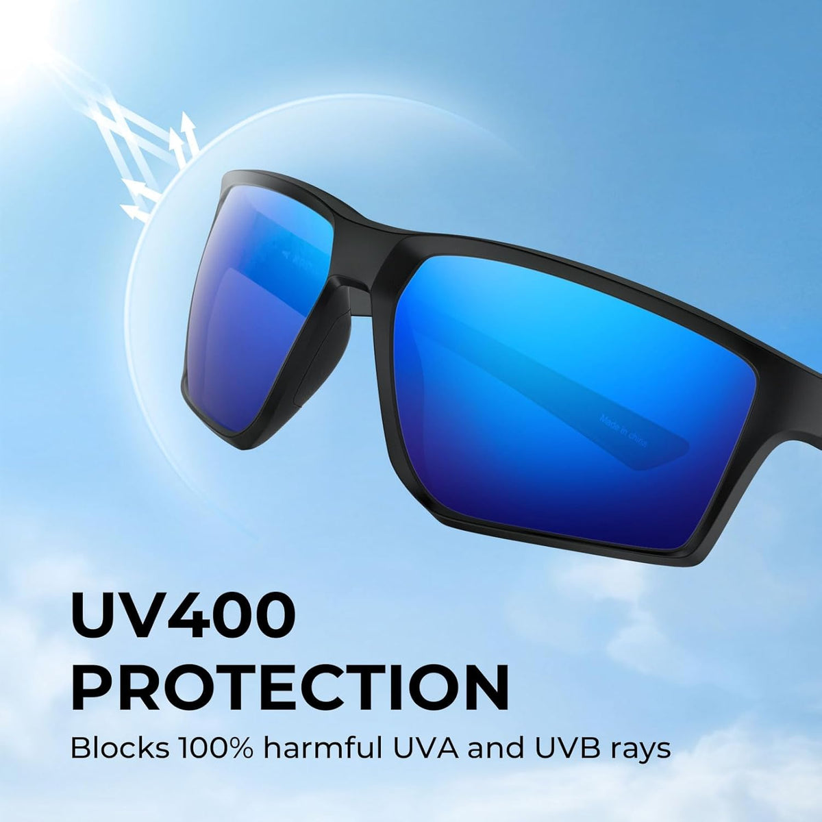 KastKing Osage Polarized Sport Sunglasses for Men and Women, Ideal for Driving Fishing Cycling Running, UV Protection