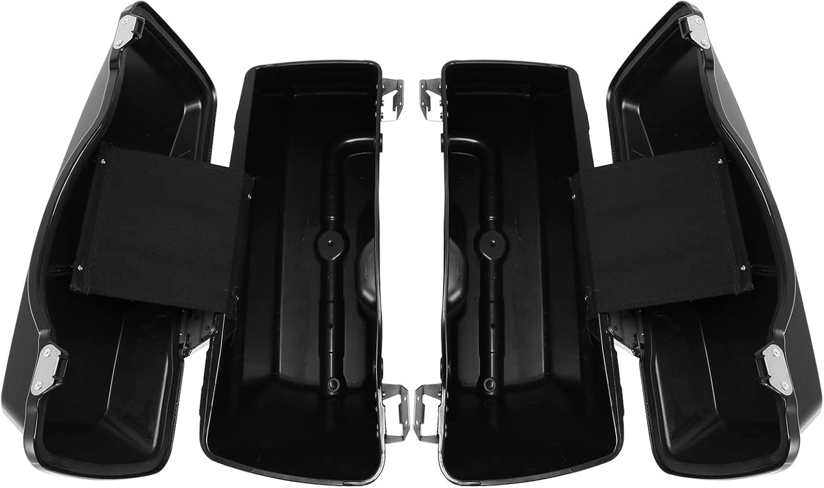 Green-L Gloss Black Hard Saddlebags Fit for Harley Touring Road King Street Glide Electra Glide Ultra 1994-2013