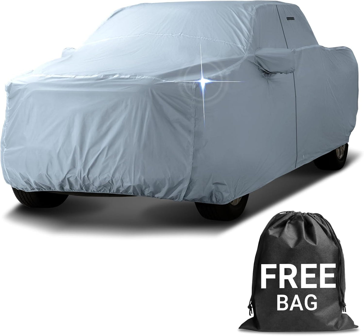 iCarCover Fits 2005-2010 Dakota Crew/Quad Cab, 5.4 ft Short Bed Dodge Truck Cover Automobiles Form-Fit Padded Full Exterior Waterproof Automobiles Protection Covers