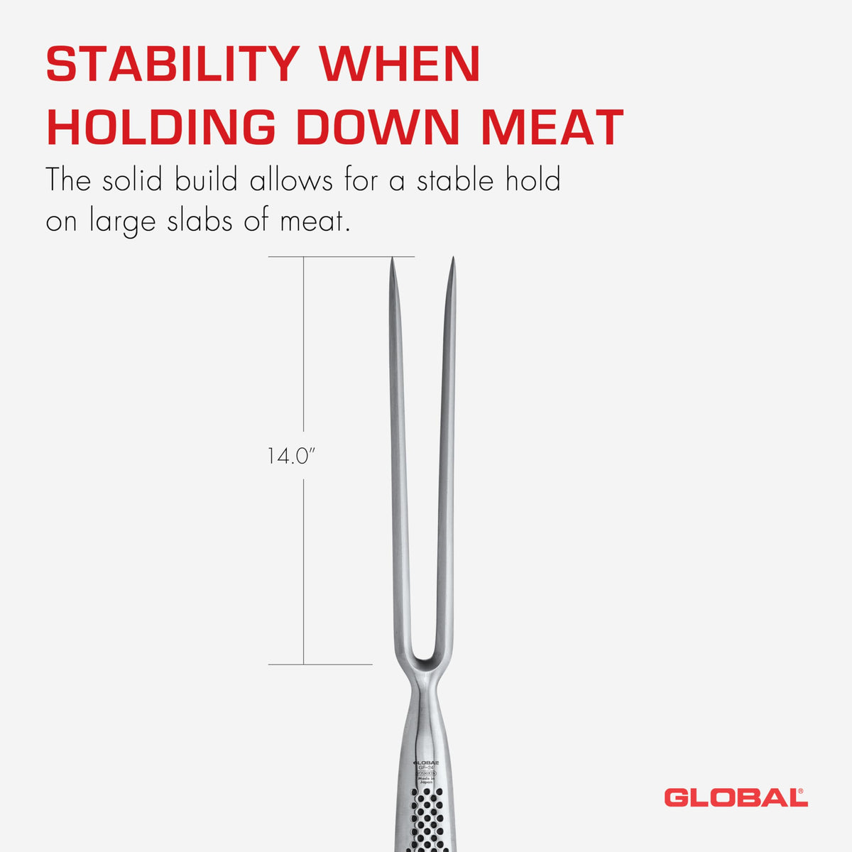 Global GF-24 - Straight Carving Fork